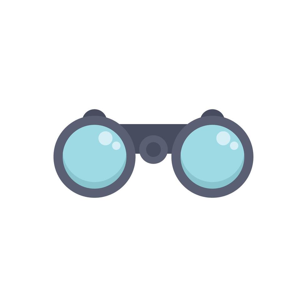 Binoculars looking searching vision discovery concept illustration vector