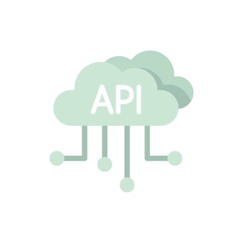 Cloud computing connecting through api, application programming ...