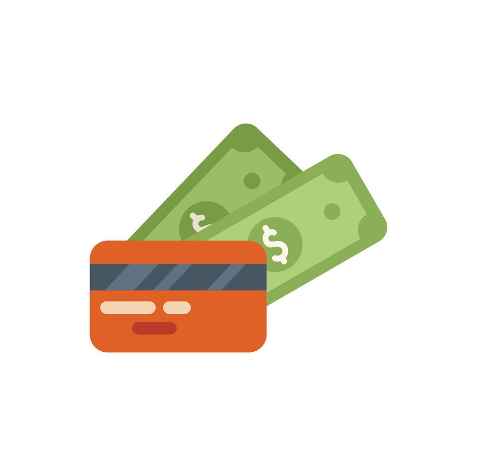Credit card withdrawing money from bank account icon vector