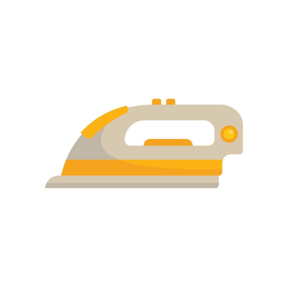 Modern steam iron for pressing clothes and linen vector