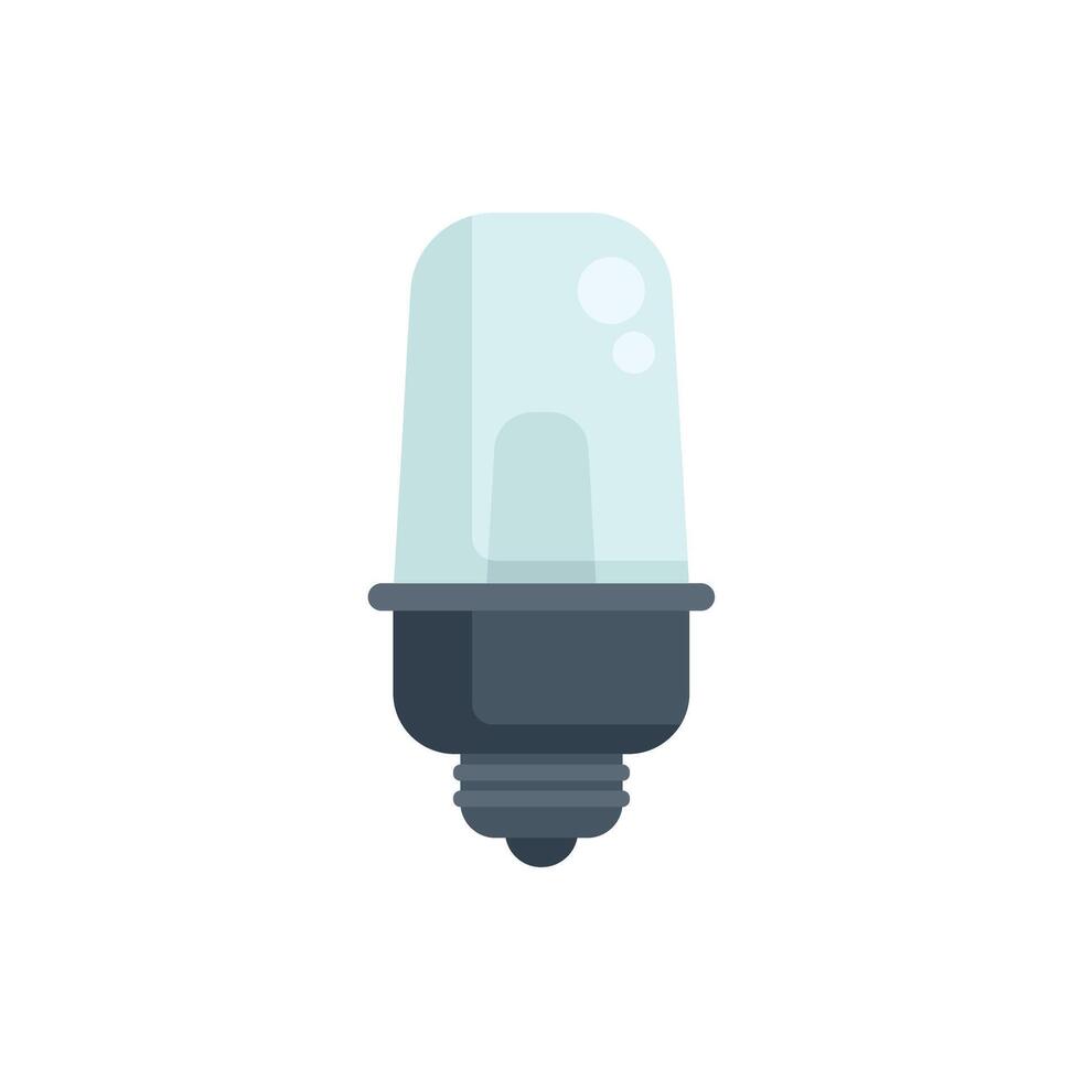 Modern led light bulb shining brightly providing illumination vector