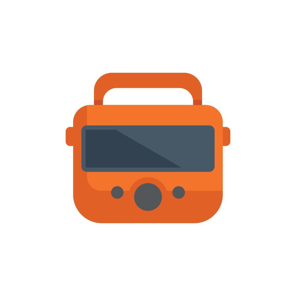Portable power station providing backup emergency power supply vector