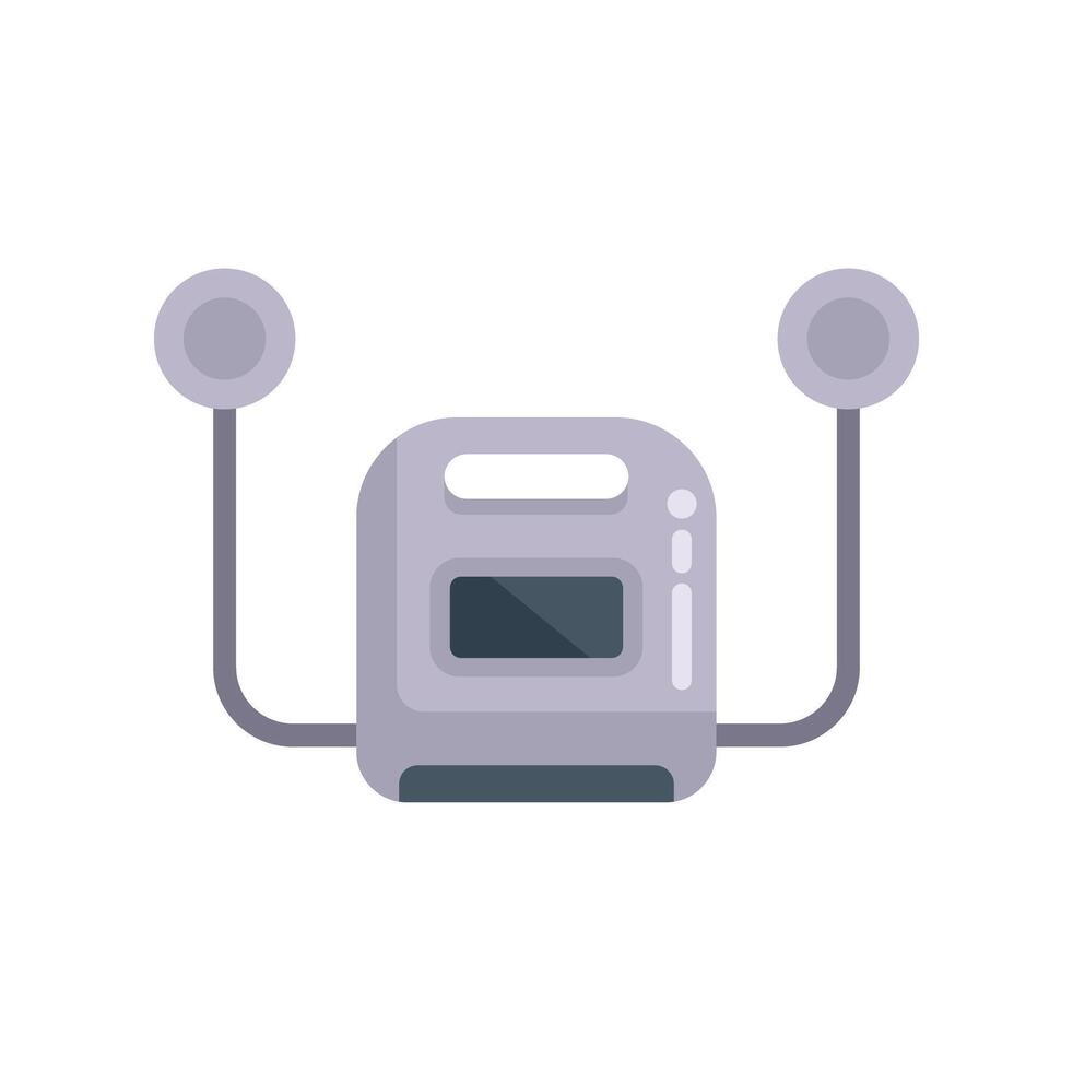 Oxygen concentrator providing respiratory support illustration vector