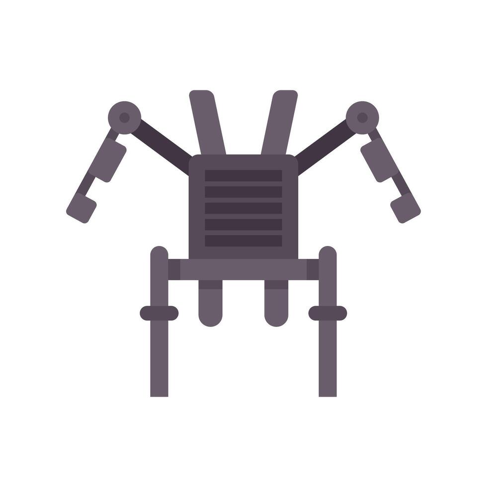 Gym equipment icon showing back training machine vector