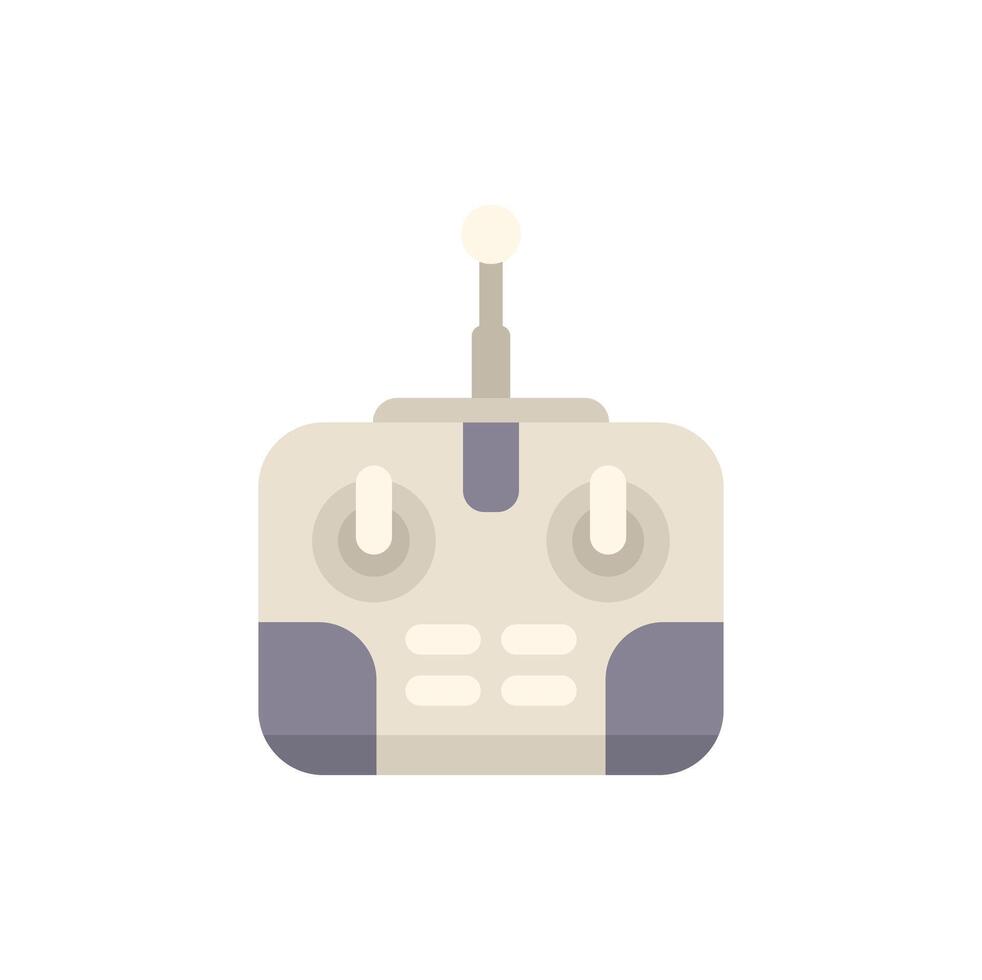 Drone remote control device communicating with radio waves vector