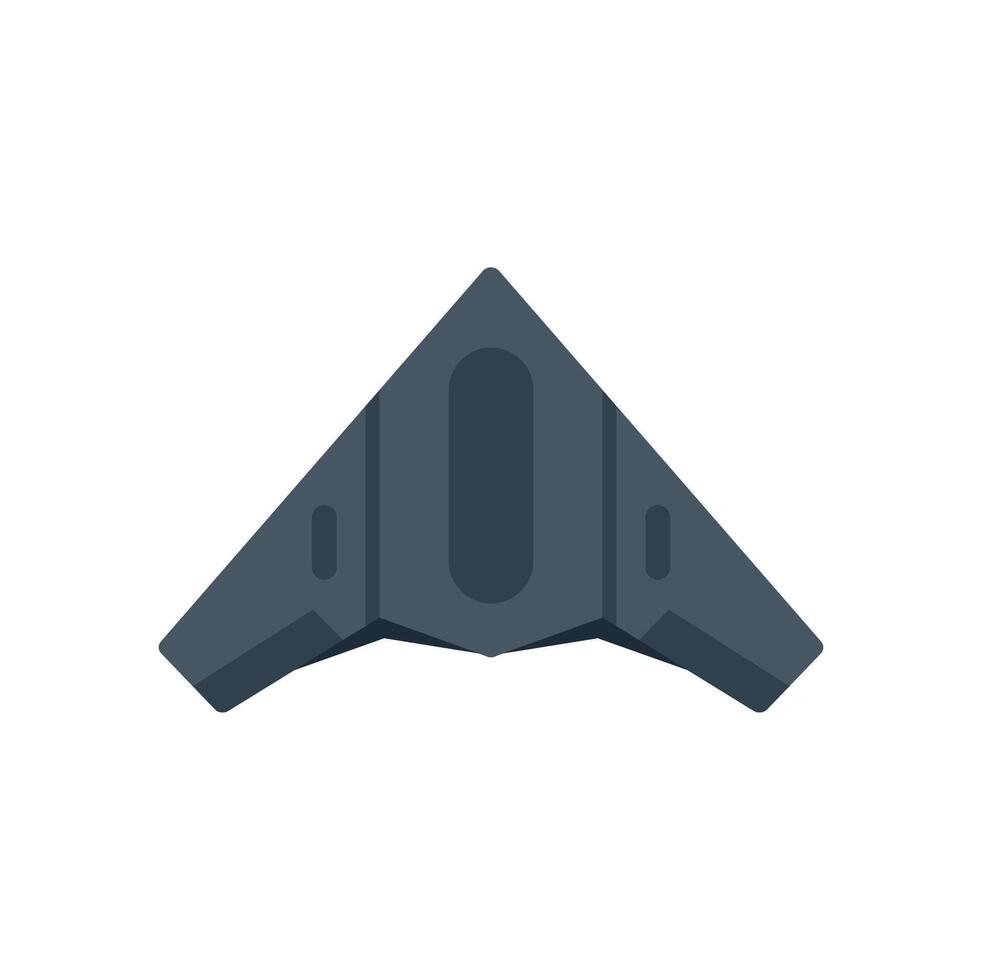 Modern military drone aircraft flying bottom view vector
