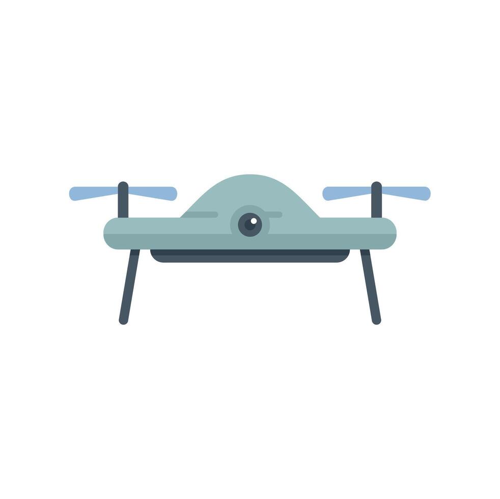 Modern drone flying with camera taking photos and videos vector