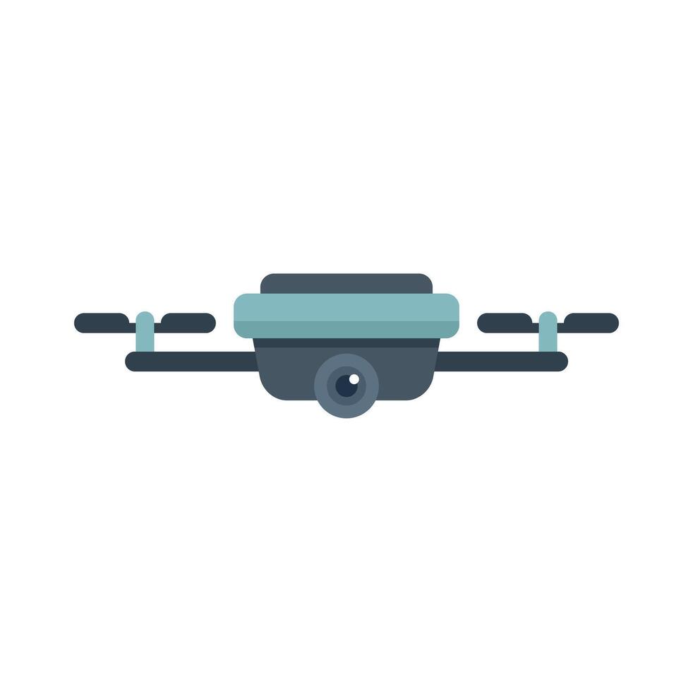 Modern drone taking pictures with high quality camera vector