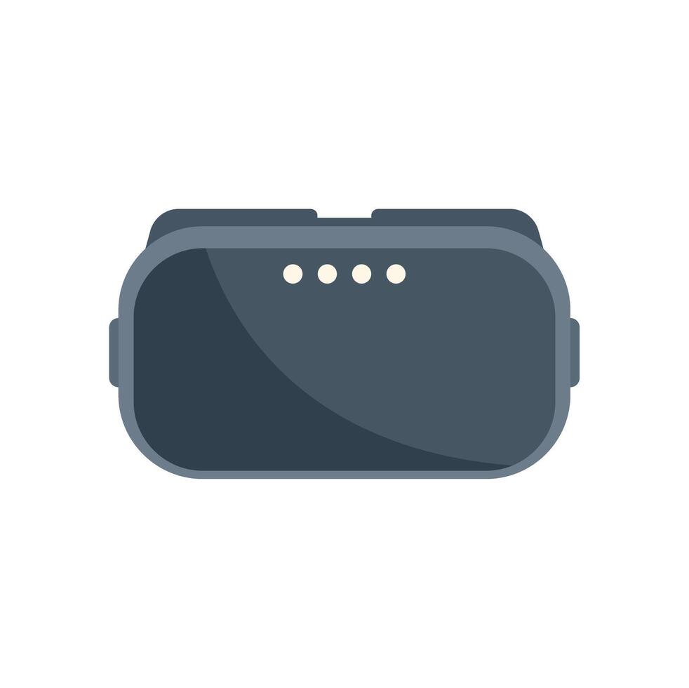 Modern vr glasses showing virtual reality experience vector