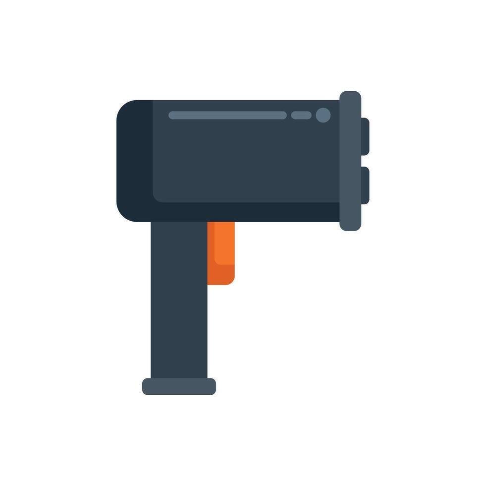 Electric painting spray gun with container attached vector