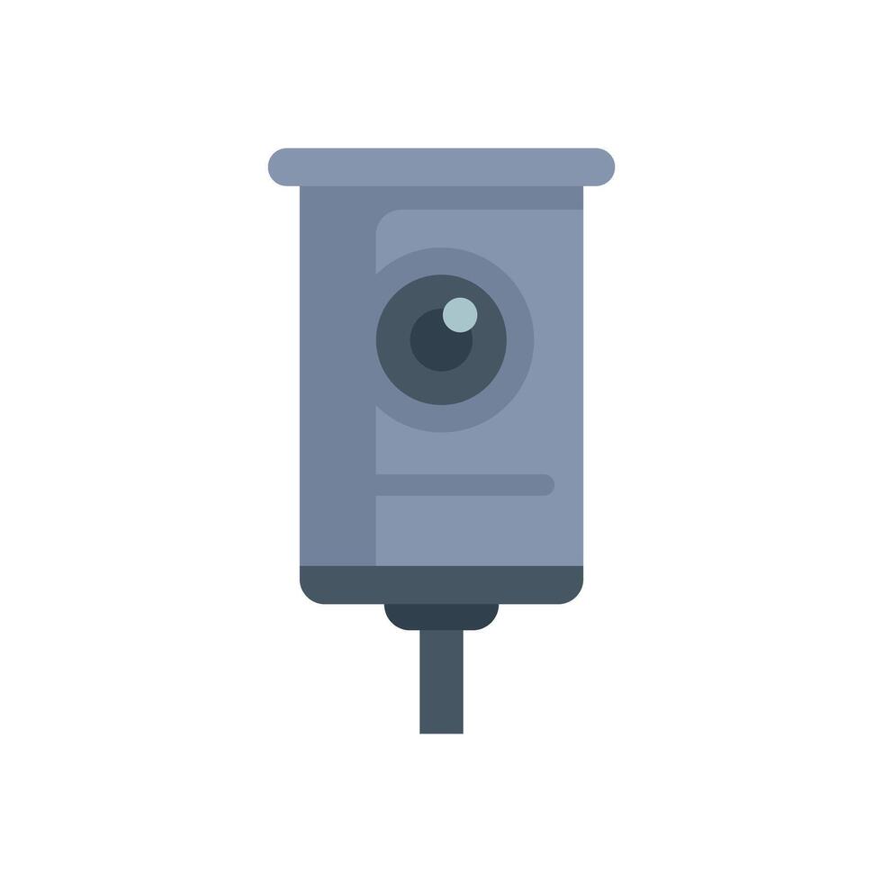 Security camera monitoring system recording video footage vector