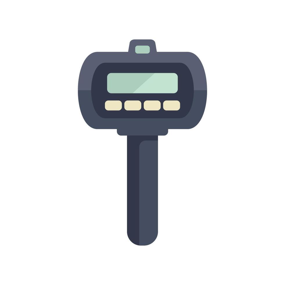 Police speed radar gun detecting speed limit violation vector