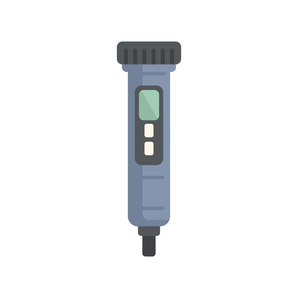 Digital tds meter is showing water quality test result vector
