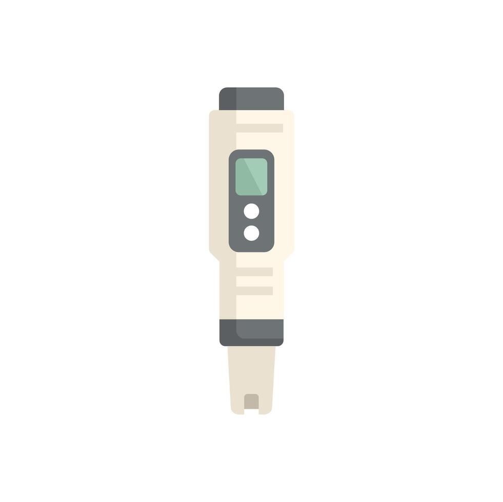 Digital ph meter measuring equipment icon, flat style vector