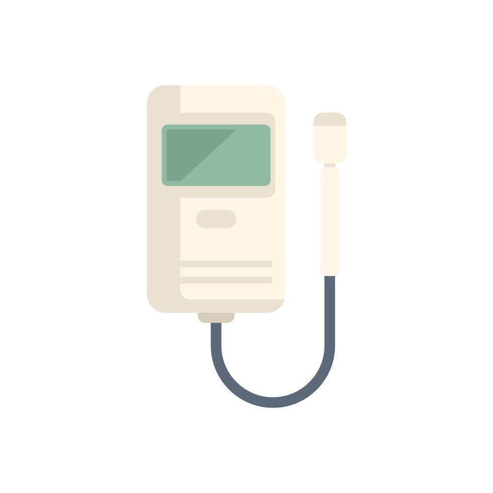 Digital water quality tester measuring purity level vector