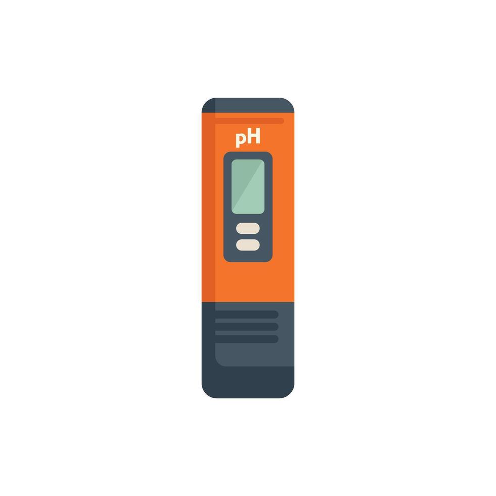 Digital ph meter measuring acidity and alkalinity levels vector