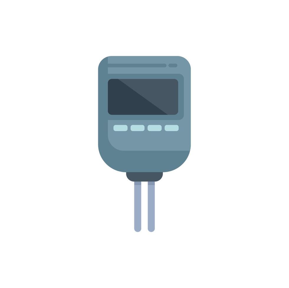 Digital soil meter measuring soil condition for agriculture vector