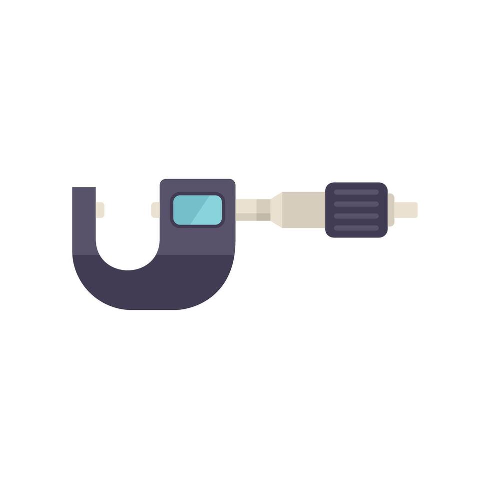 Digital micrometer measuring tool icon illustration vector