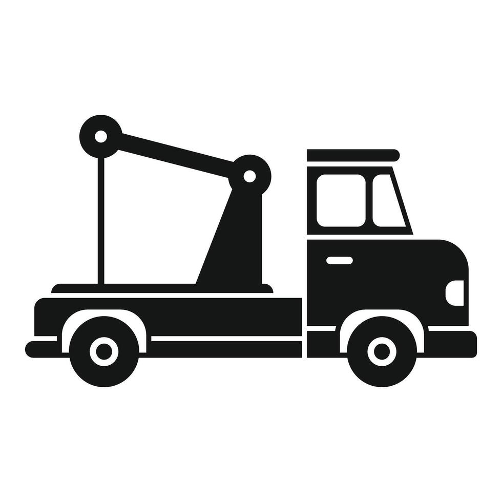 Tow truck offering roadside assistance for broken down vehicles vector