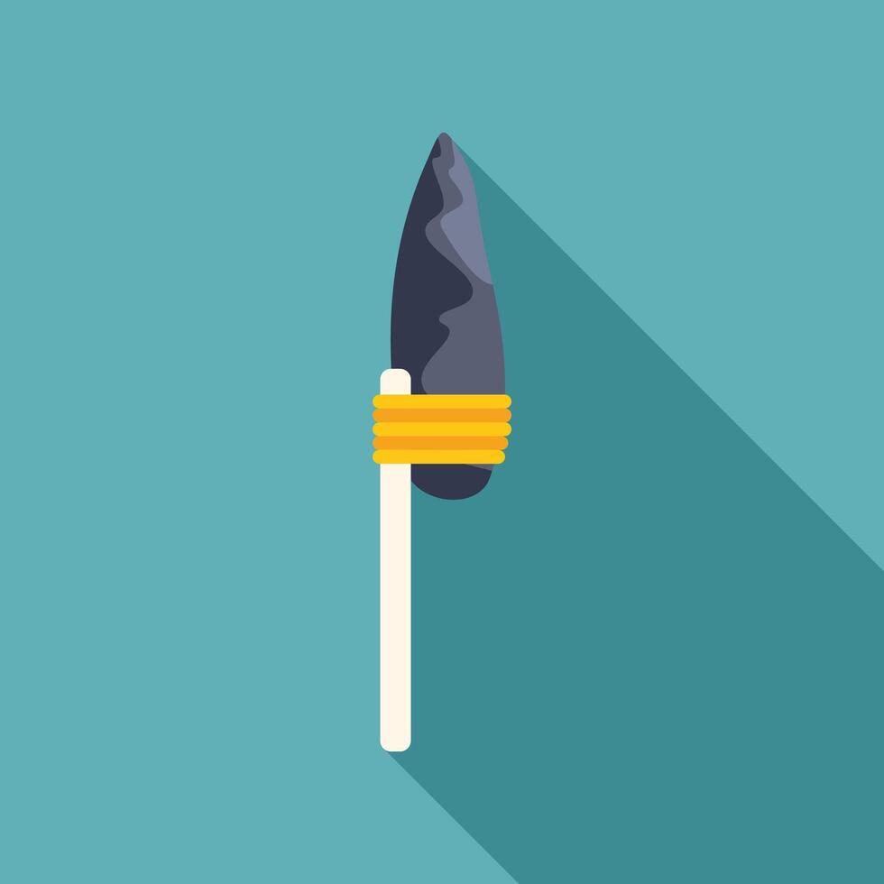 Stone age hand chopper tool from prehistoric times vector