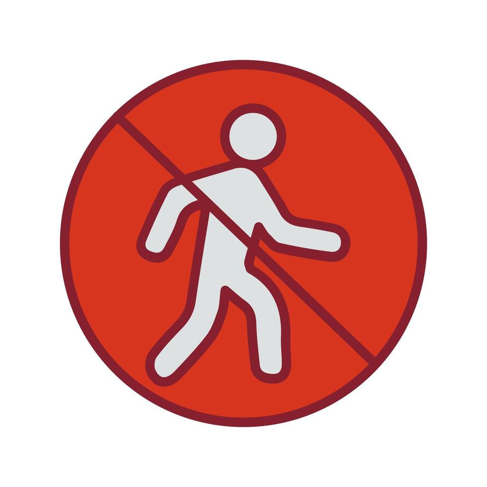 No Entry Sign Icon Design vector