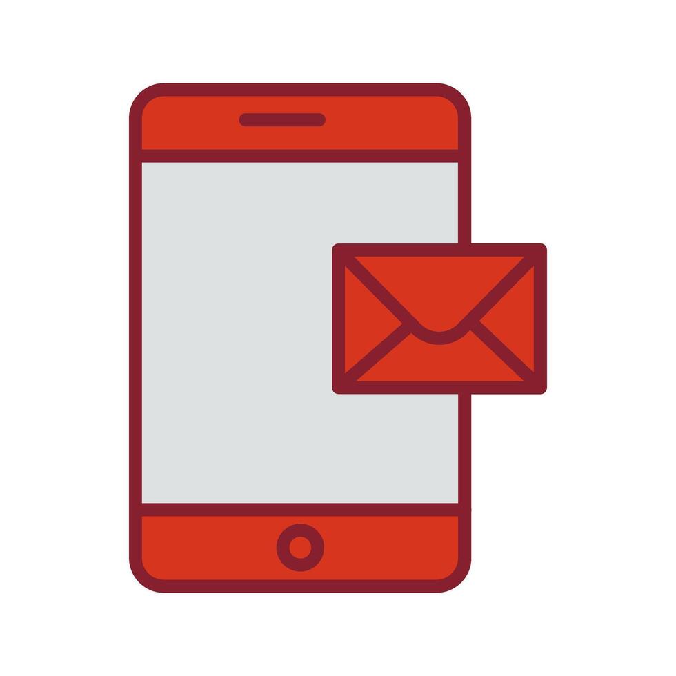 Mobile E-mail Icon Design vector