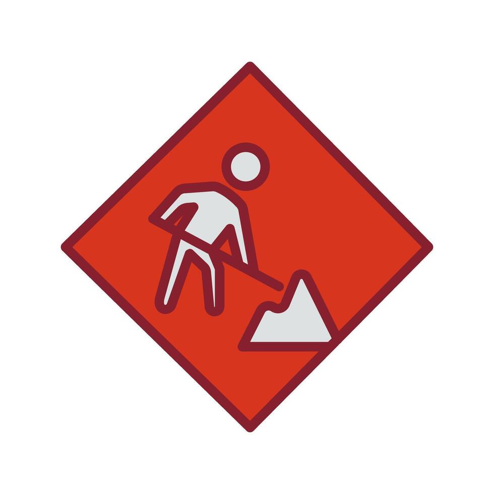 Construction Sign Icon Design vector