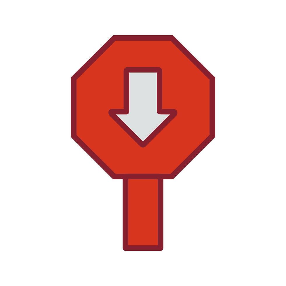 Down Arrow Icon Design vector