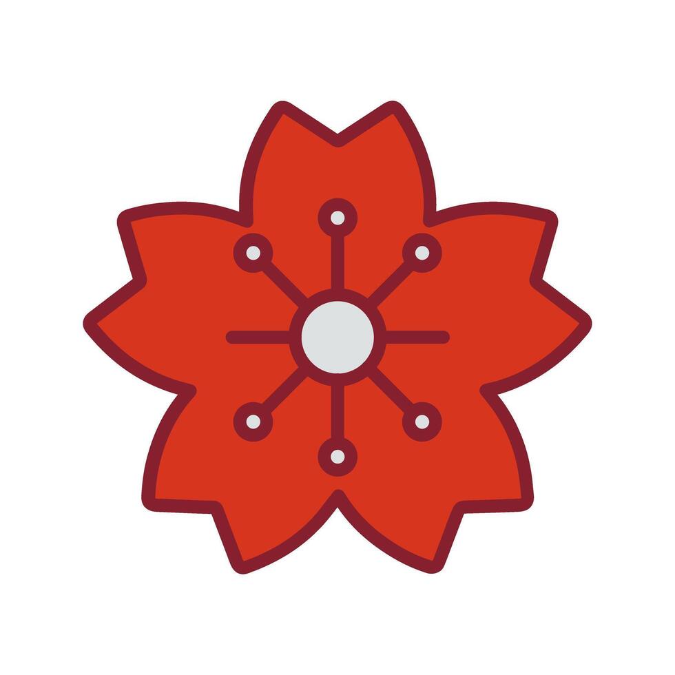 Cherry Blossom Icon Design vector