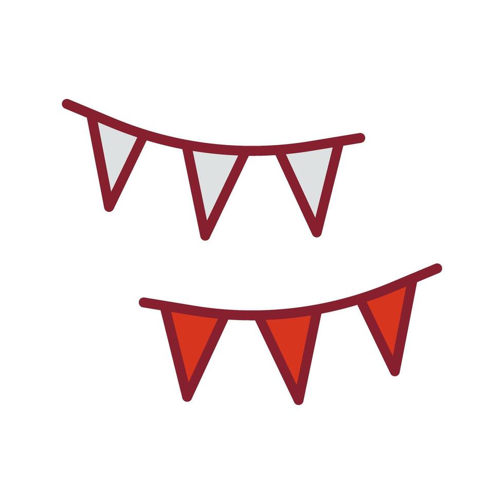 Streamers Icon Design vector