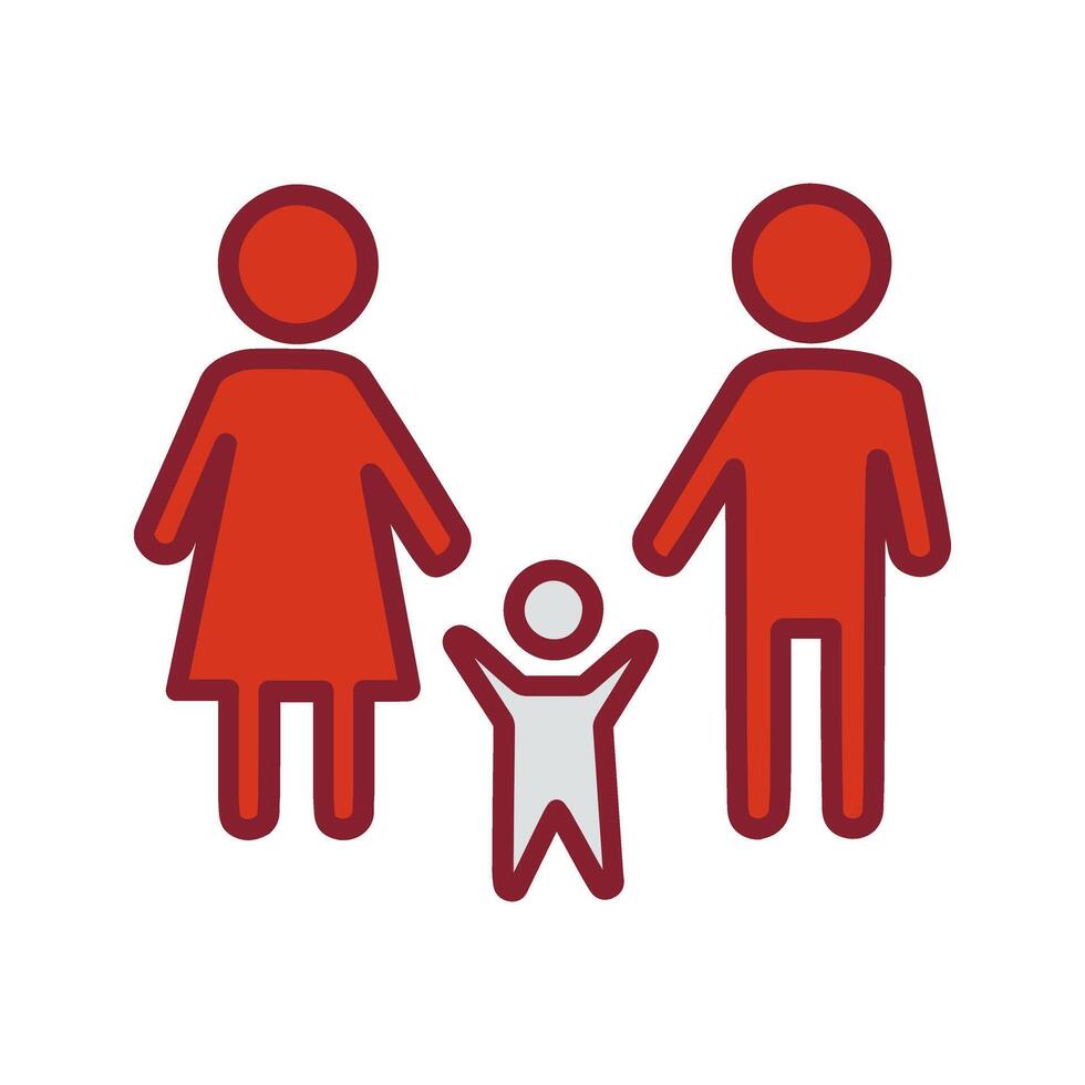 Family Photo Icon Design vector
