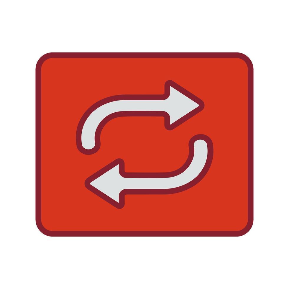 Repeat Button Icon Design vector