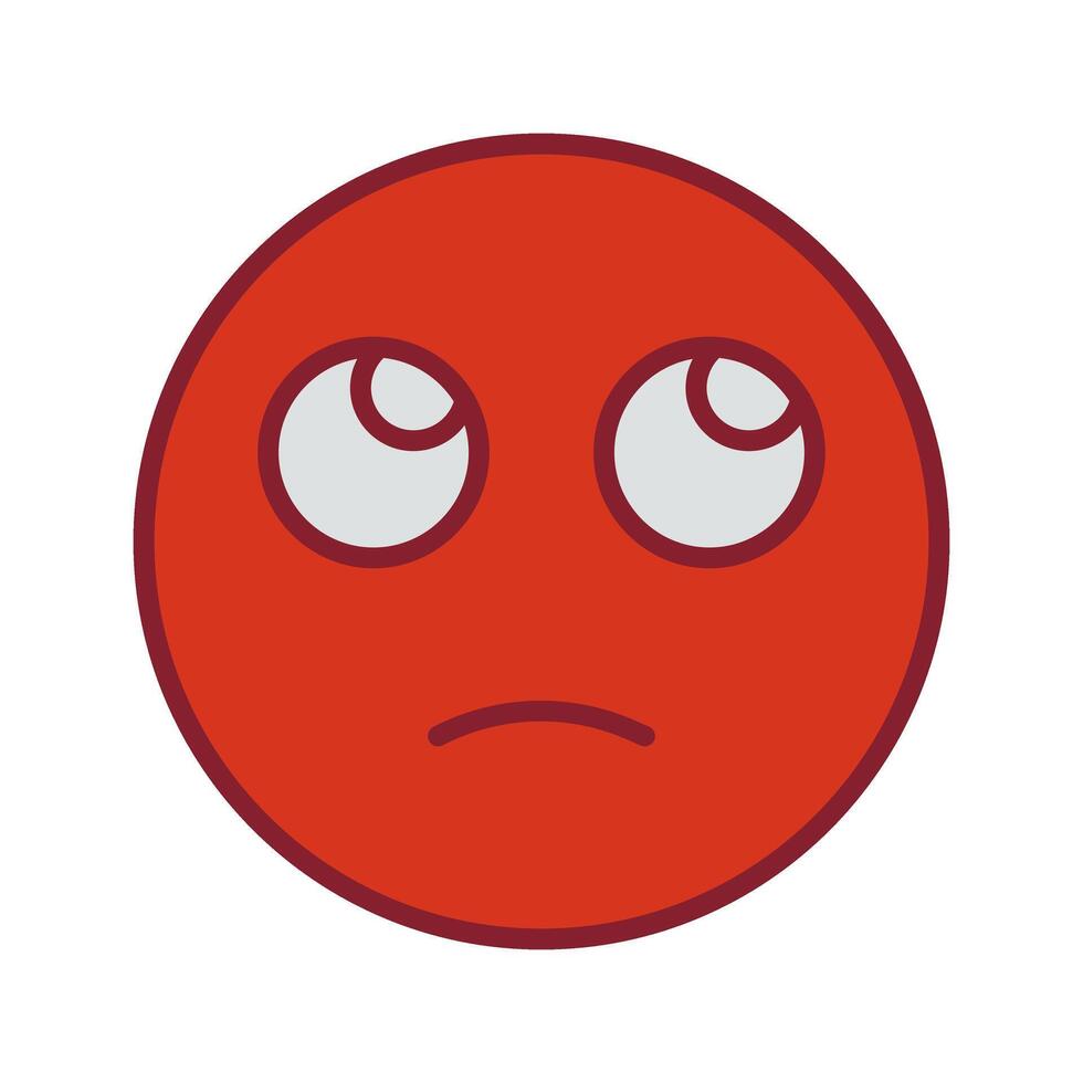 Face with Rolling Eyes Icon Design vector