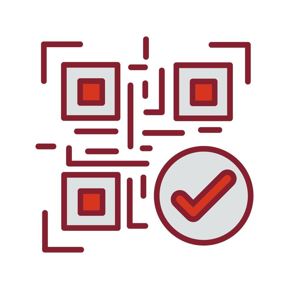 Barcode Verification Icon Design vector