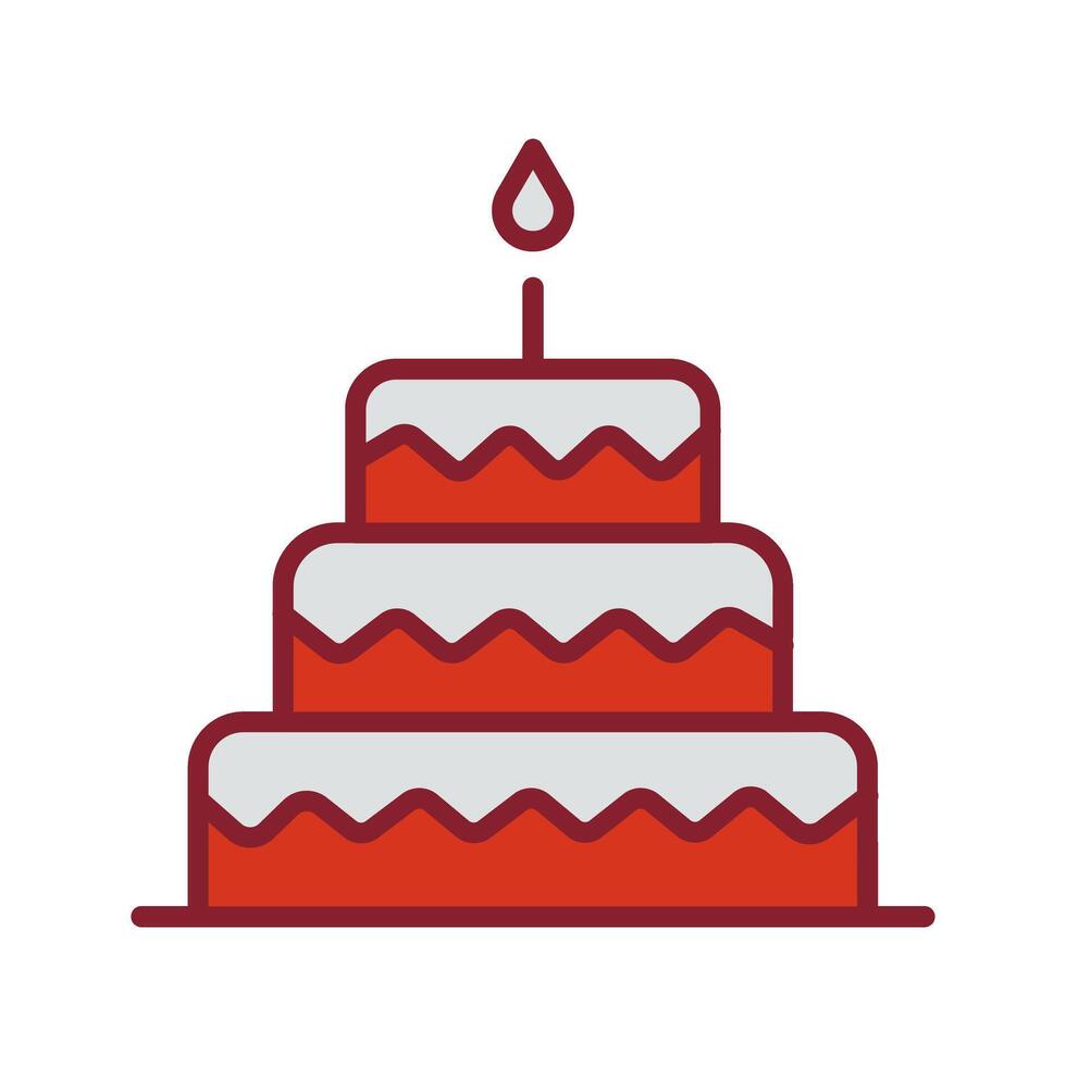 Cake Topper Icon Design vector