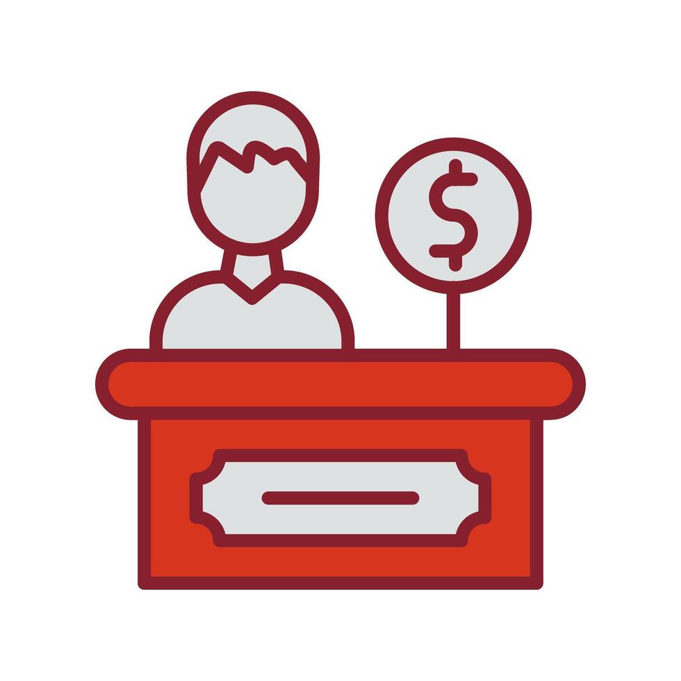 Cashier Icon Design vector