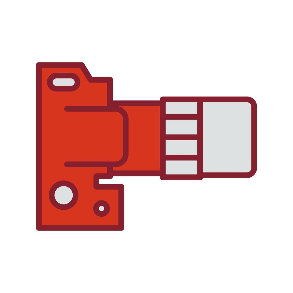 DSLR Essentials Icon Design vector