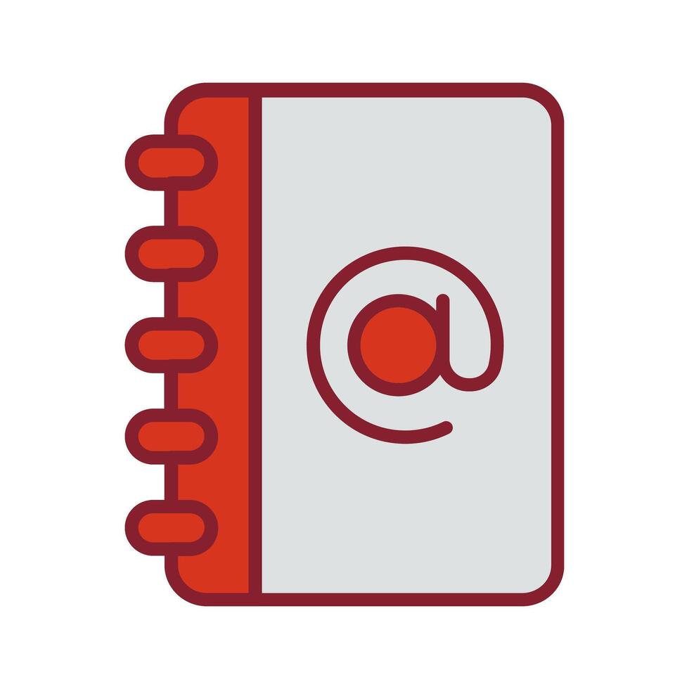 Address Book Icon Design vector