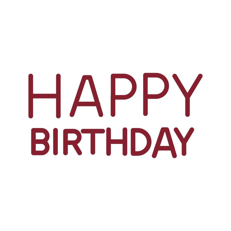 Happy Birthday Sign Icon Design vector