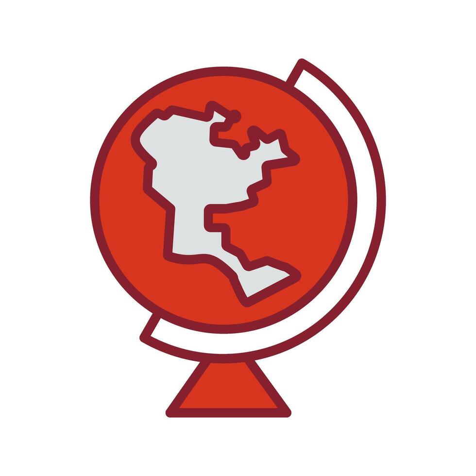 Earth Globe Americas Icon Design vector