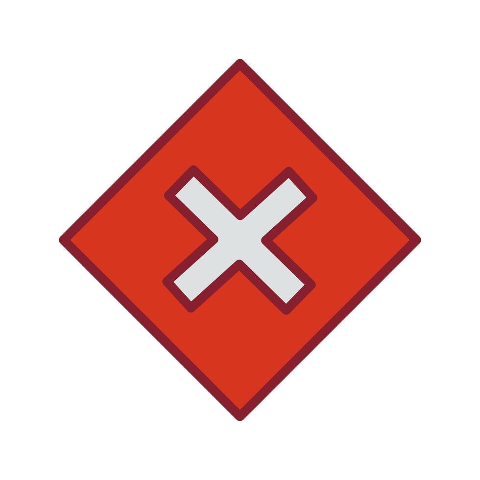 Multiplication Sign Icon Design vector