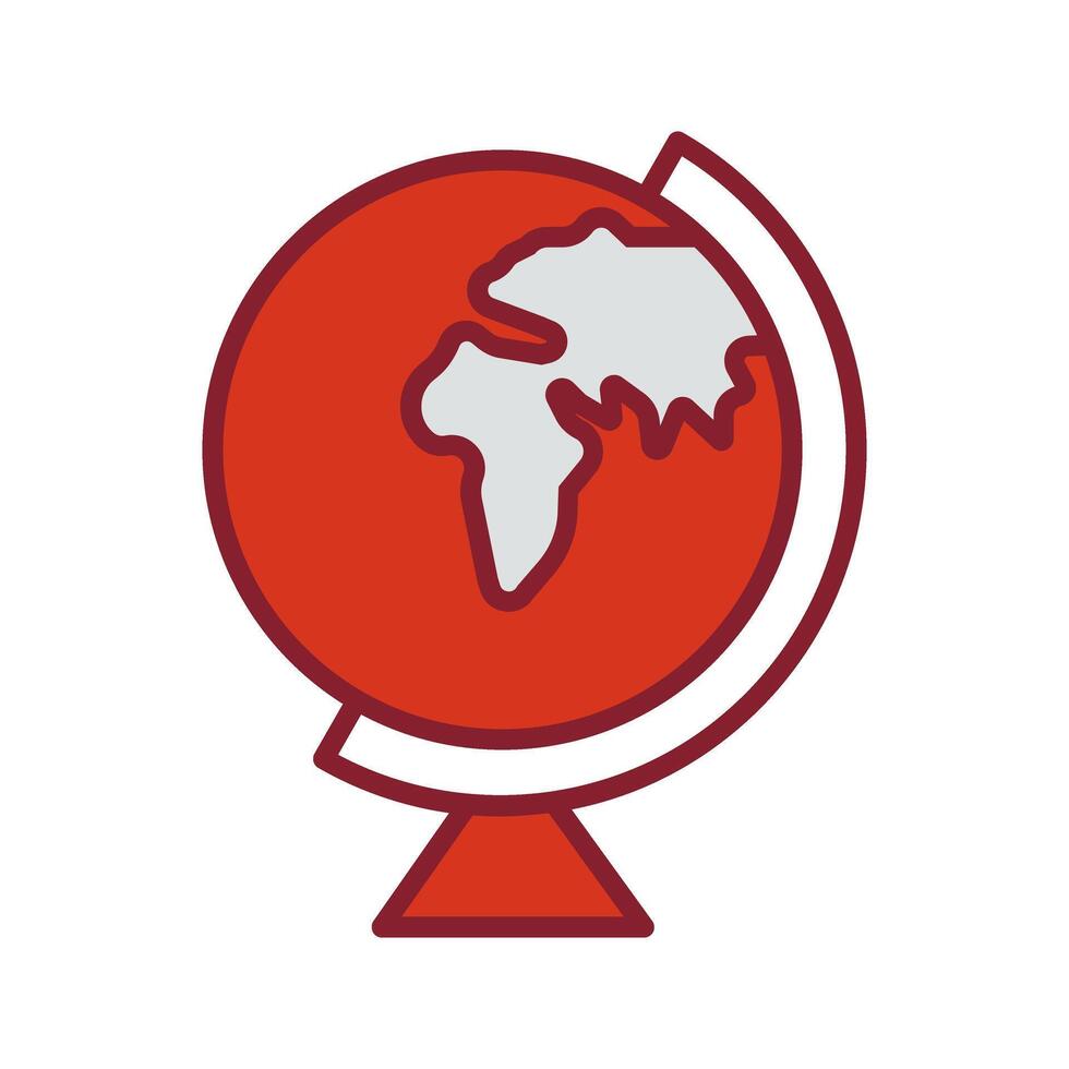 Earth Globe Europe Africa Icon Design vector