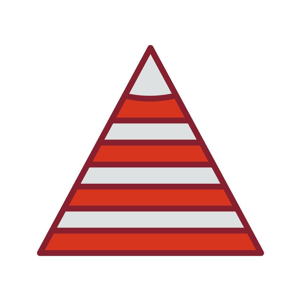 Pyramid Graph Icon Design vector