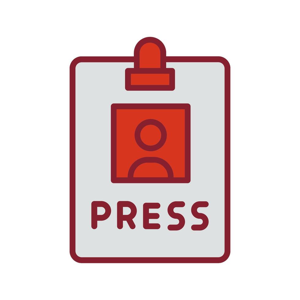 Press Pass Icon Design vector