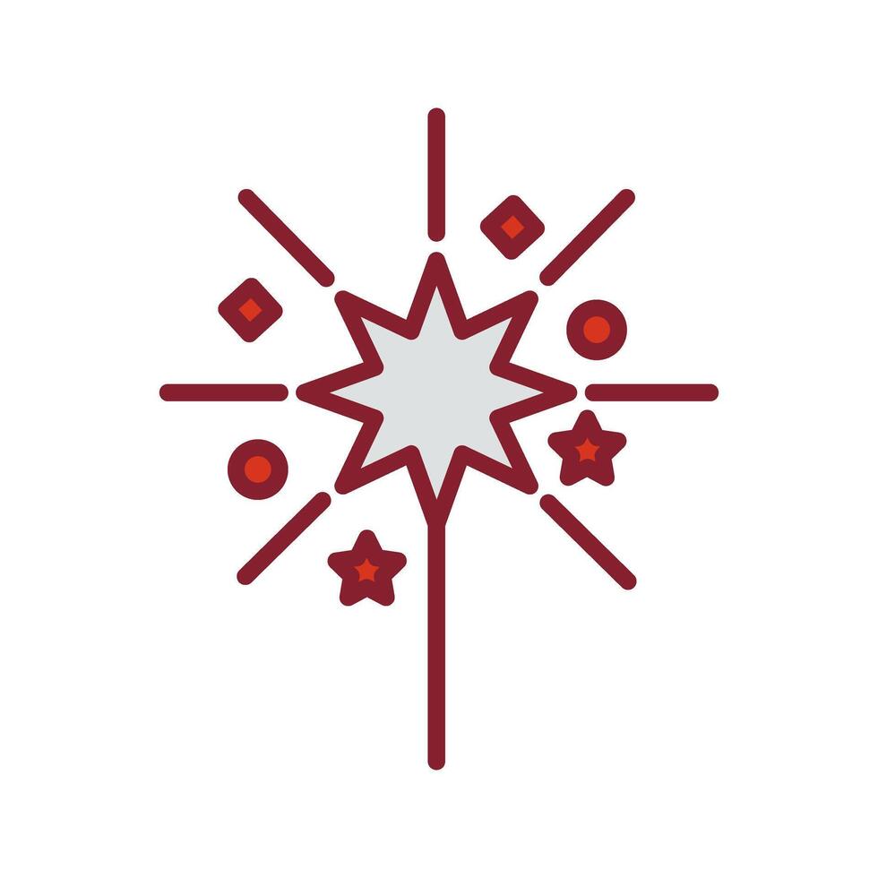 Sparklers Icon Design vector