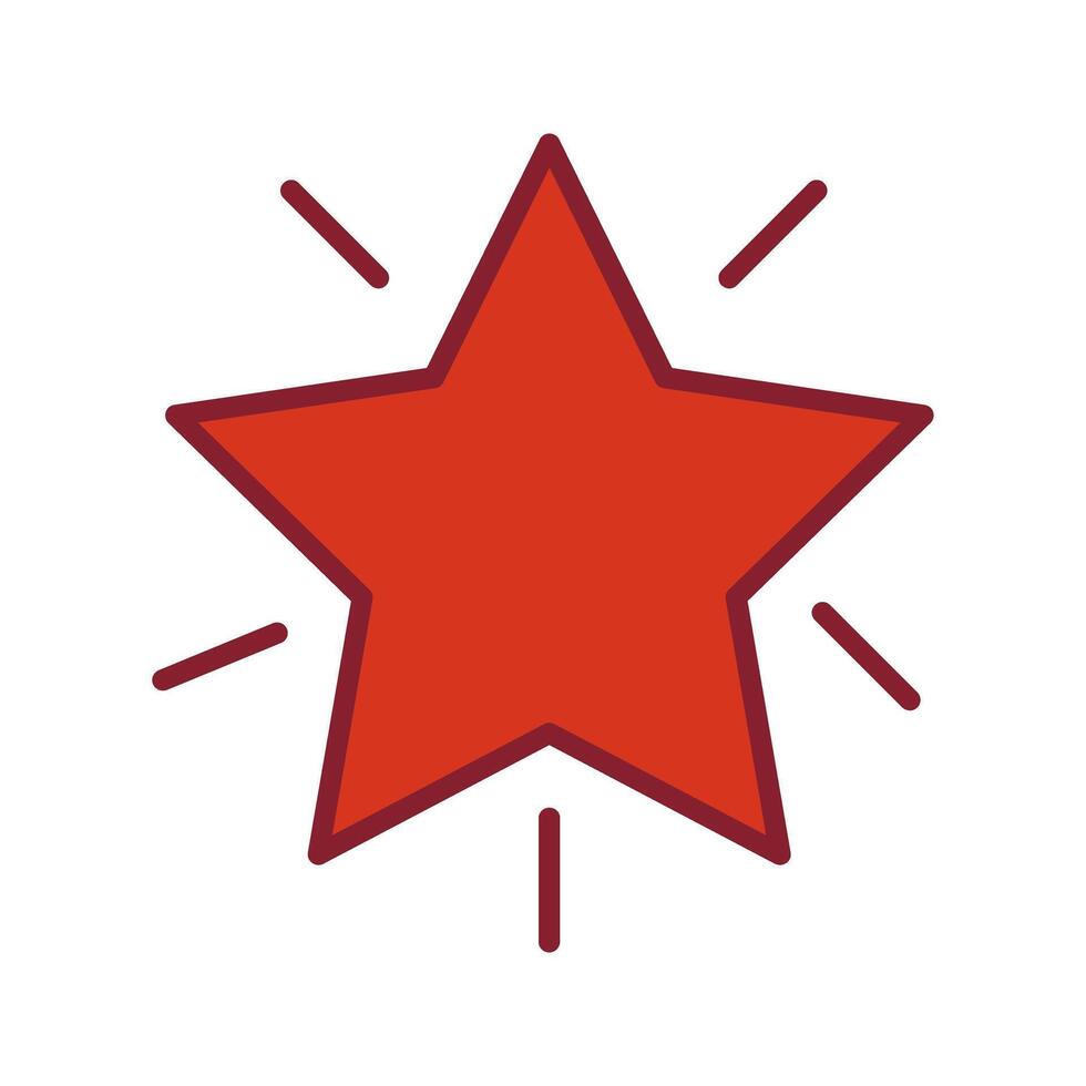 Glowing Star Icon Design vector