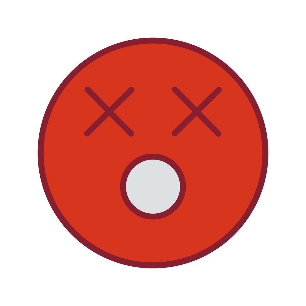 Dizzy Face Icon Design vector