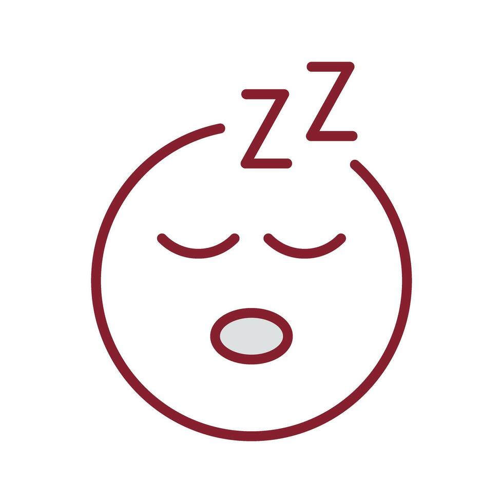 Sleeping Face Icon Design vector