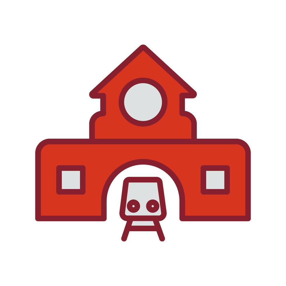 Train Station Icon Design vector