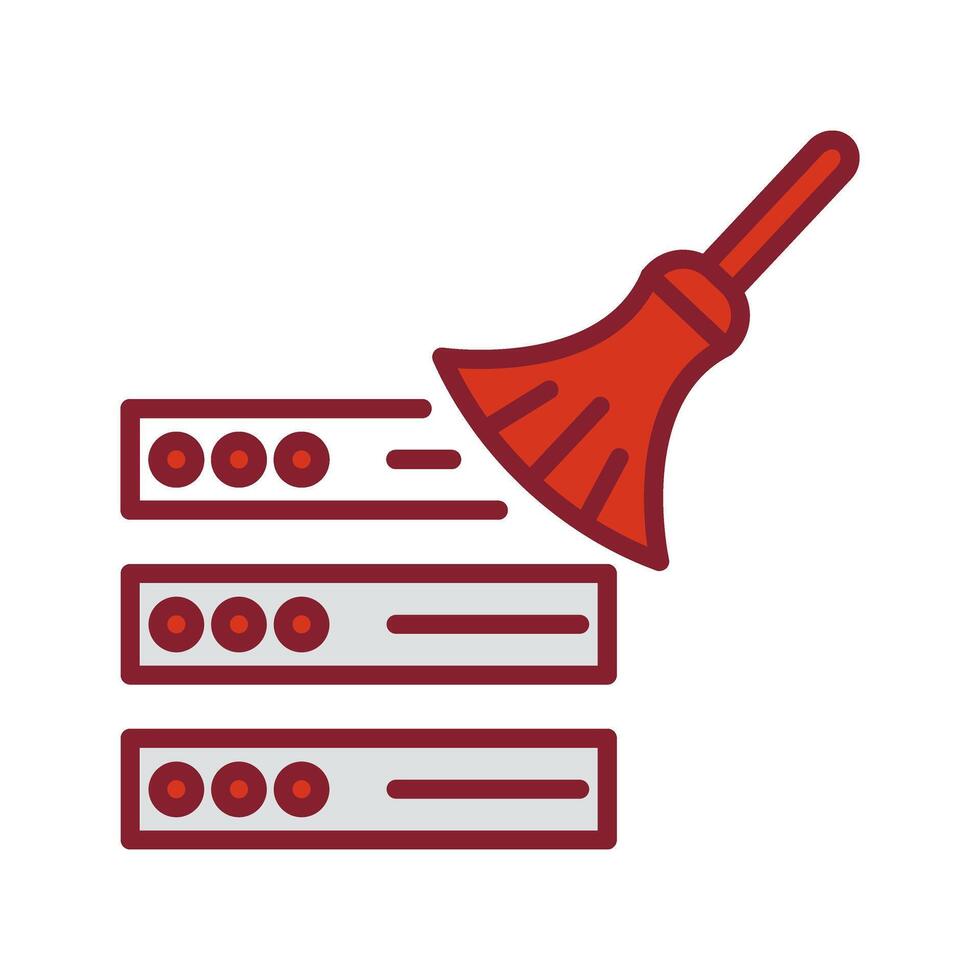 Data Cleaning Icon Design vector